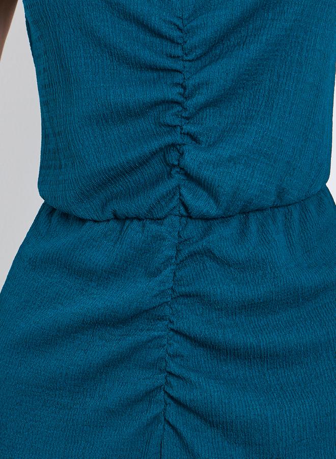 ستايلي فستان طويل بحافة واسعة بلا أكمام - Image 4